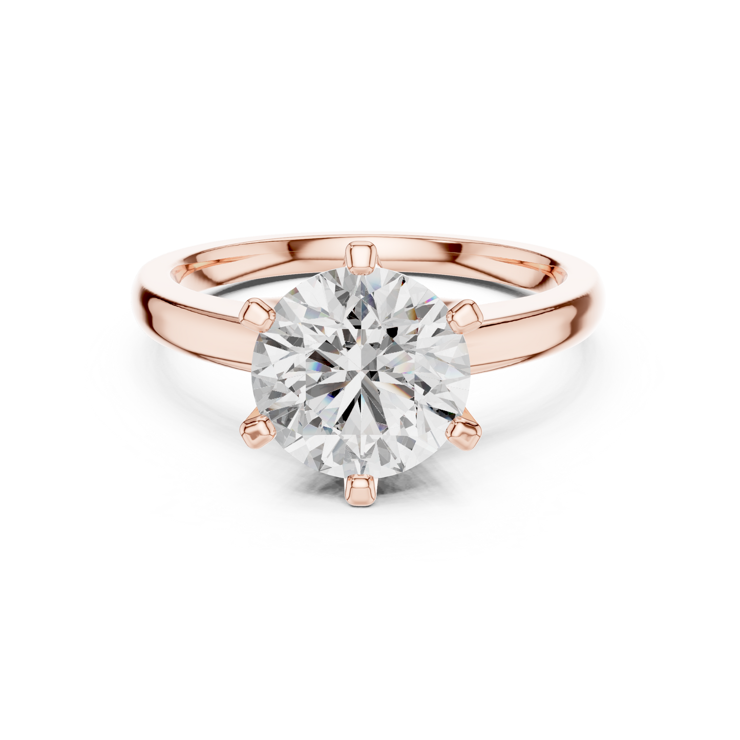 Rose Classic Solitaire Ring