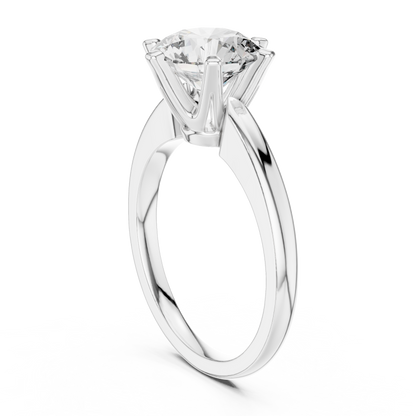 Rose Classic Solitaire Ring