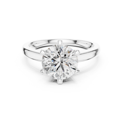 Rose Classic Solitaire Ring