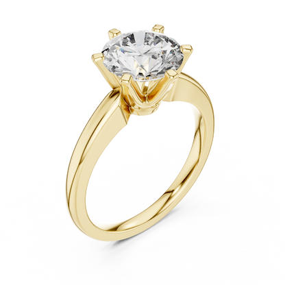 Rose Classic Solitaire Ring
