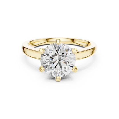 Rose Classic Solitaire Ring