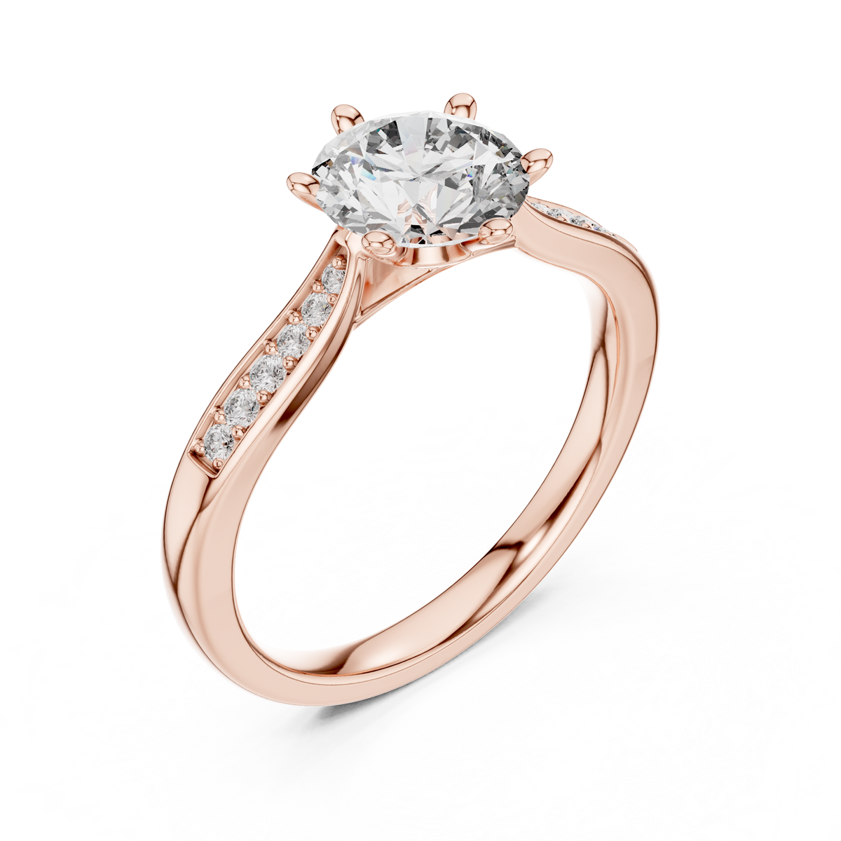 Rose Lumière Split Shank Ring