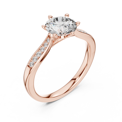 Rose Lumière Split Shank Ring