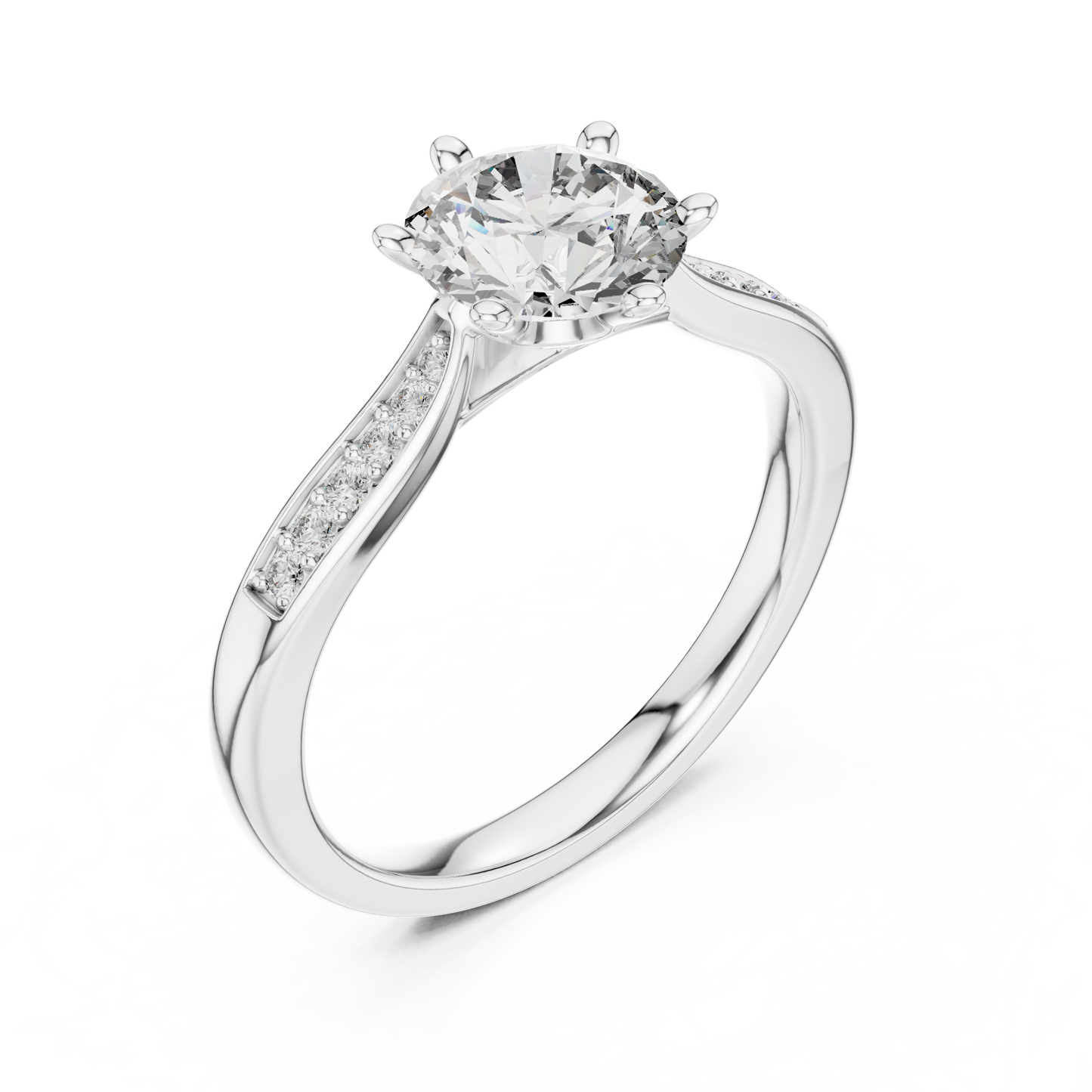 Rose Lumière Split Shank Ring