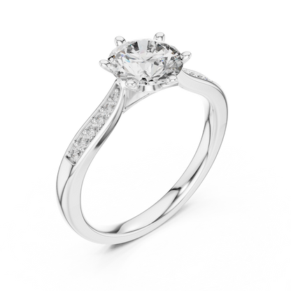 Rose Lumière Split Shank Ring
