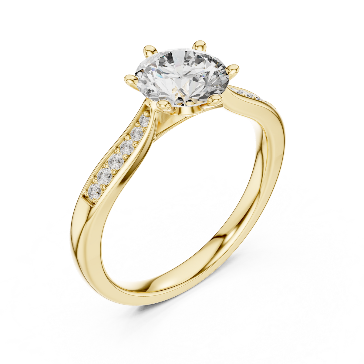 Rose Lumière Split Shank Ring