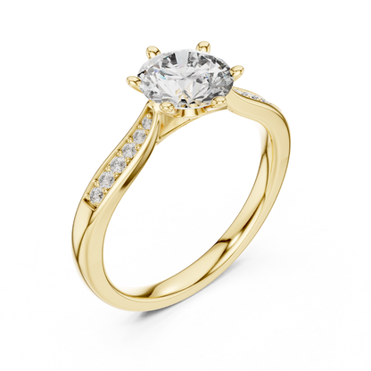 Rose Lumière Split Shank Ring