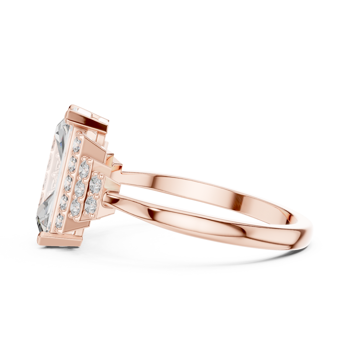 Radiant Tier Solitaire Ring