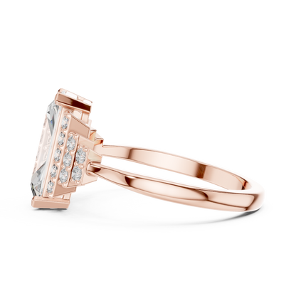 Radiant Tier Solitaire Ring