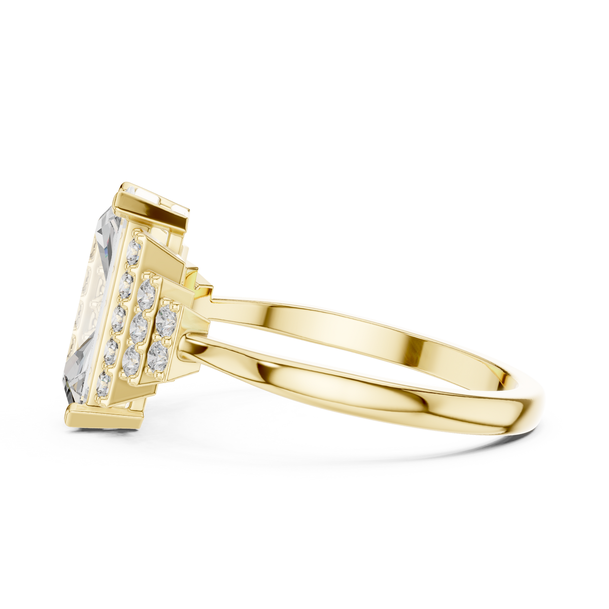 Radiant Tier Solitaire Ring