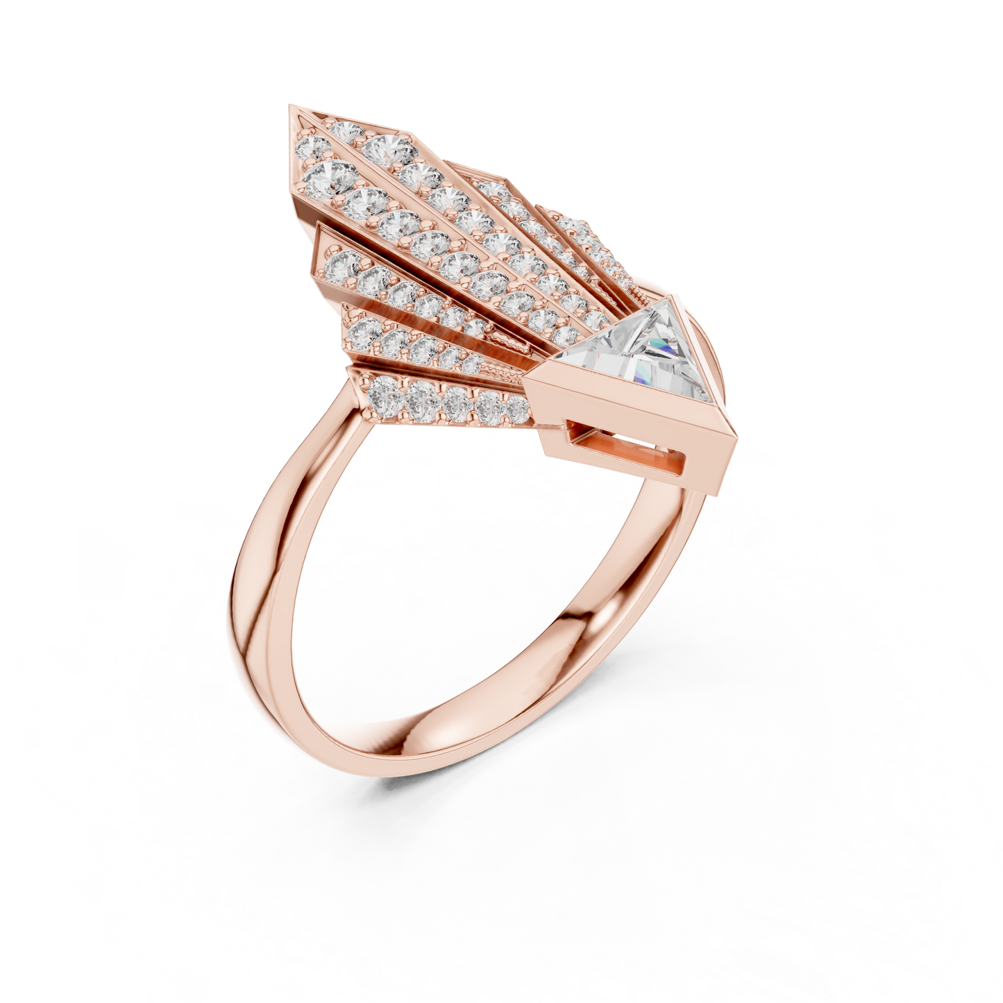 Celestial Arrow Diamond Ring