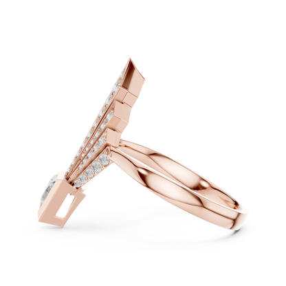 Celestial Arrow Diamond Ring