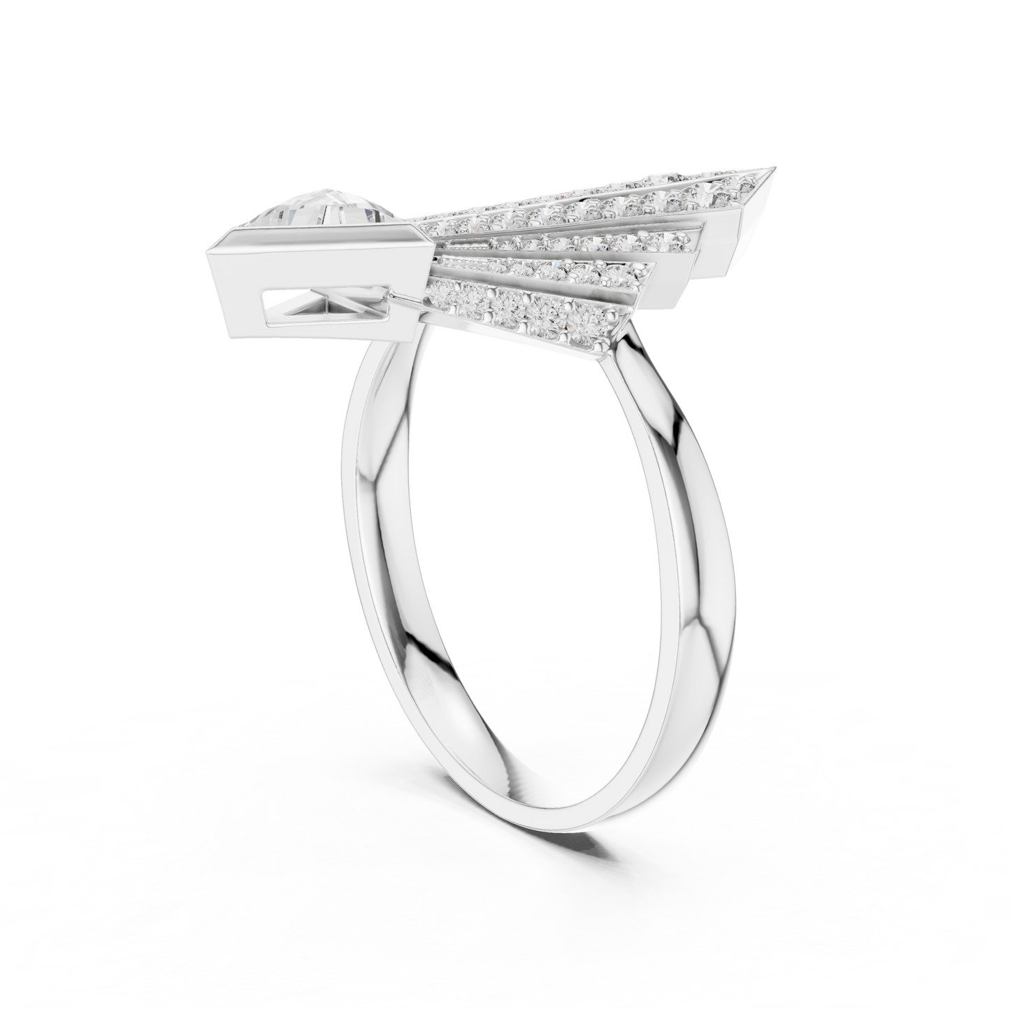 Celestial Arrow Diamond Ring