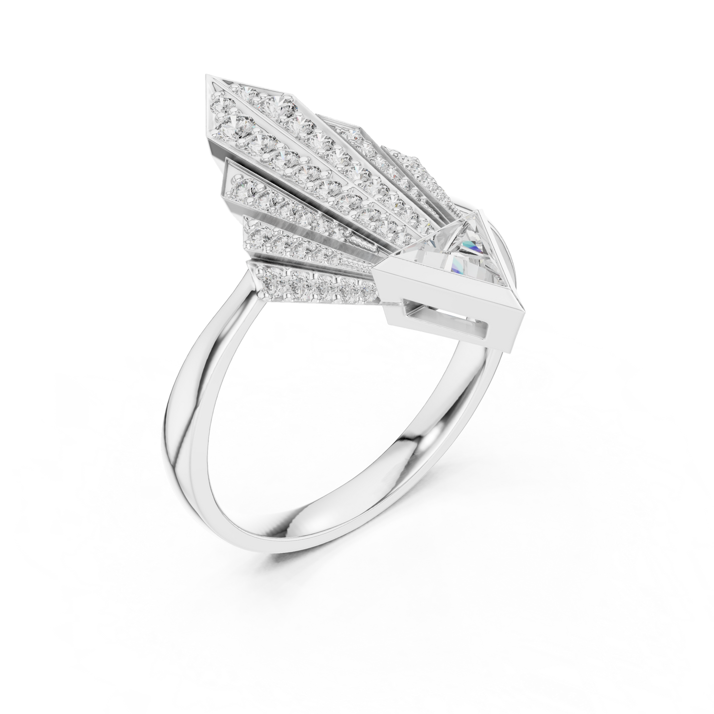 Celestial Arrow Diamond Ring