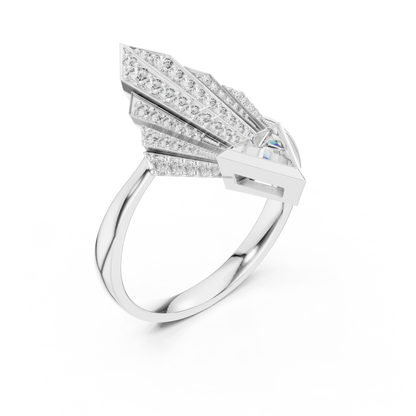 Celestial Arrow Diamond Ring