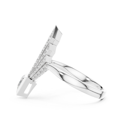 Celestial Arrow Diamond Ring