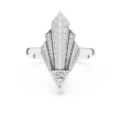 Celestial Arrow Diamond Ring