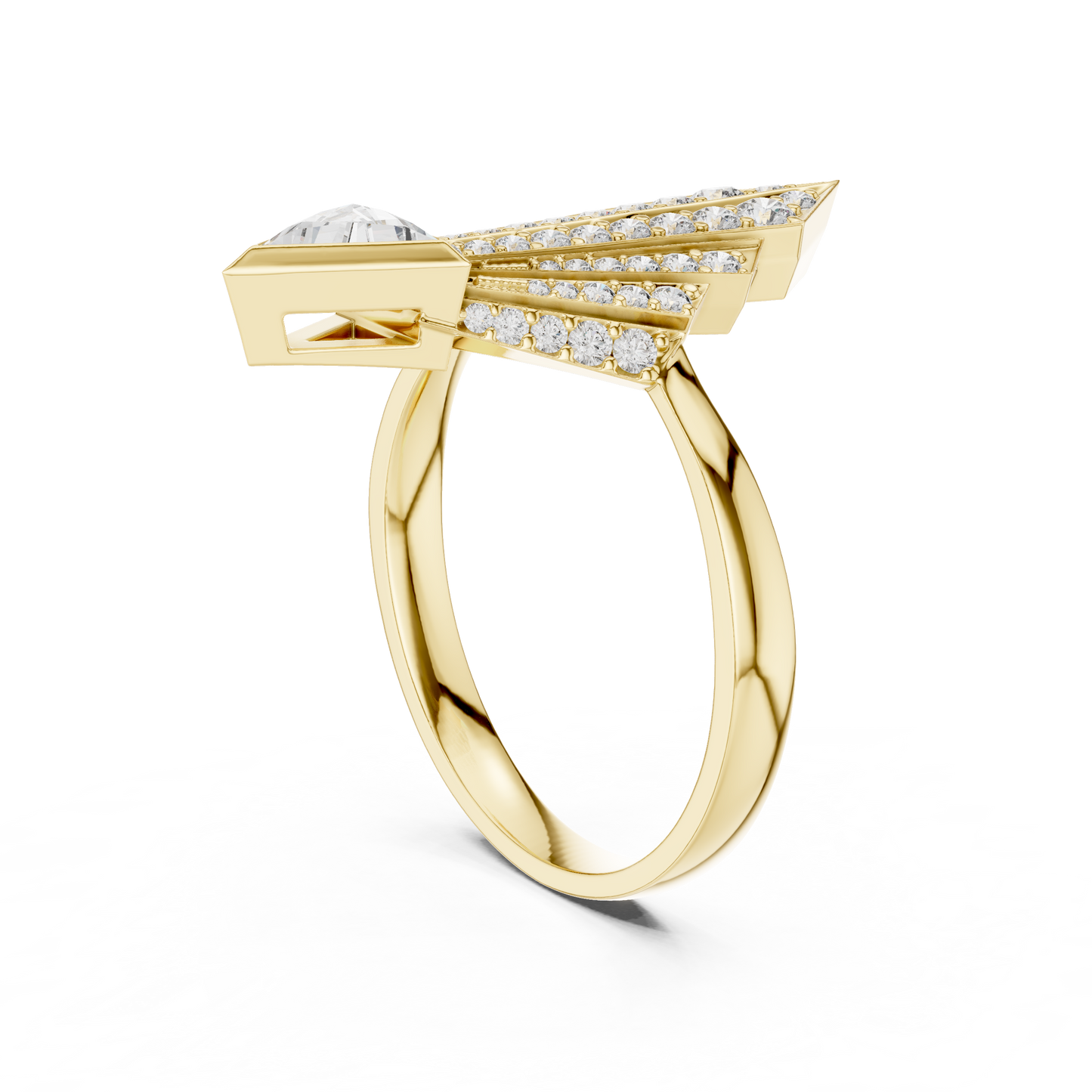 Celestial Arrow Diamond Ring