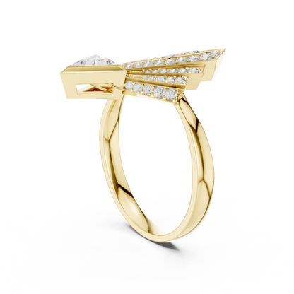 Celestial Arrow Diamond Ring