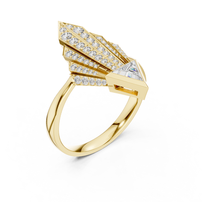 Celestial Arrow Diamond Ring