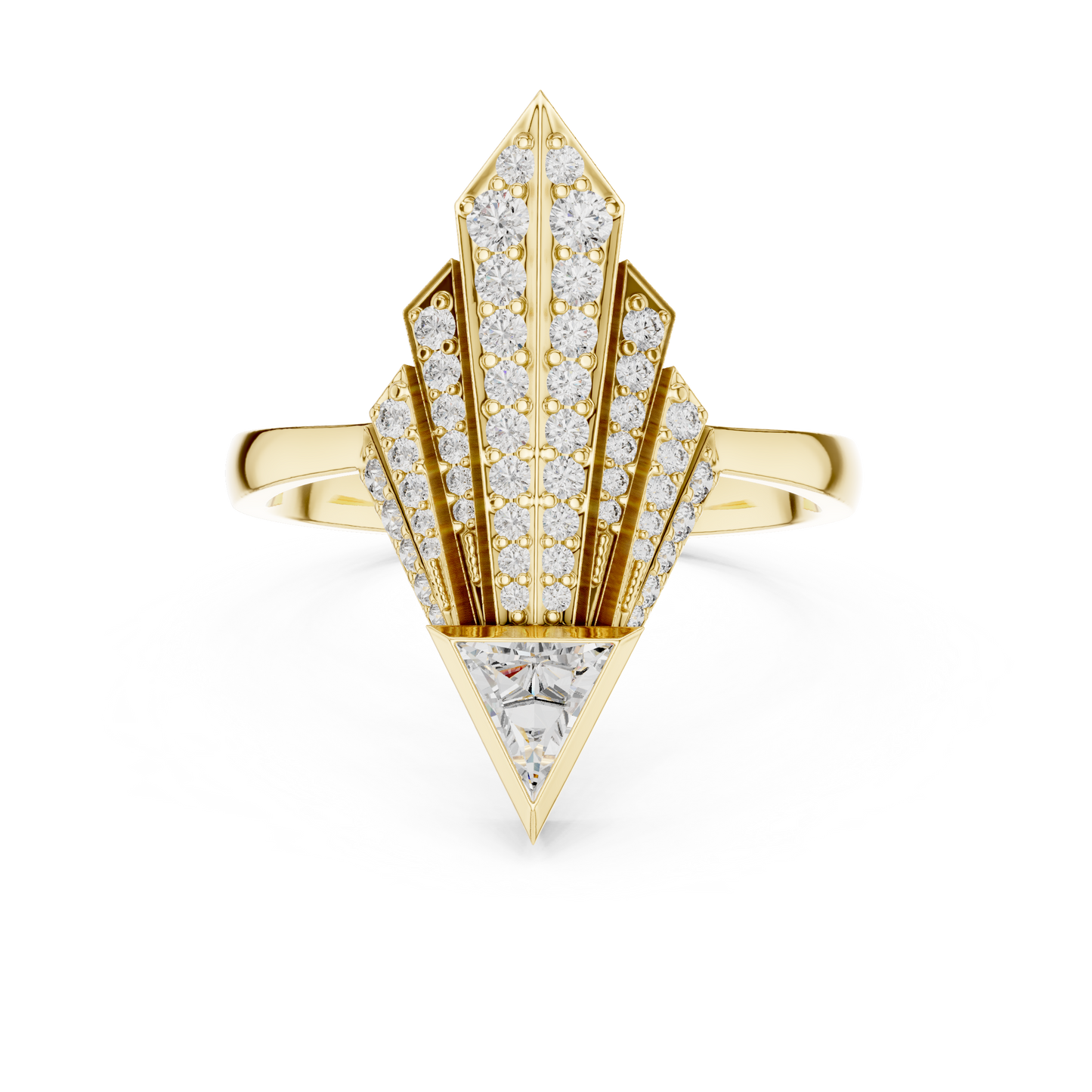 Celestial Arrow Diamond Ring
