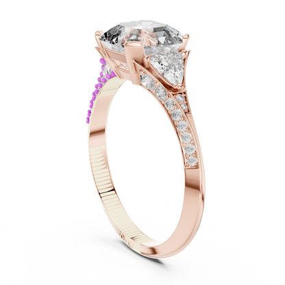 Asscher Trapeze Elegance Ring