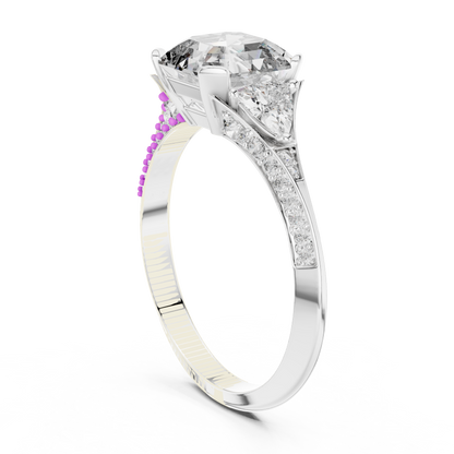 Asscher Trapeze Elegance Ring