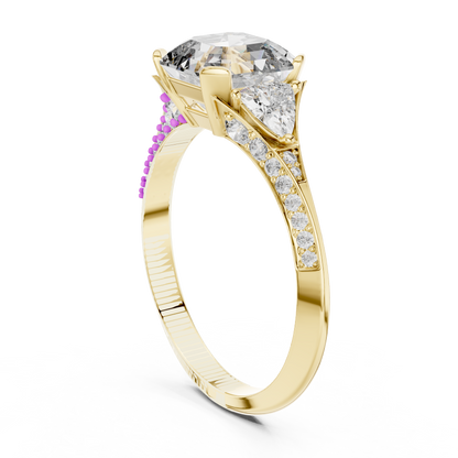 Asscher Trapeze Elegance Ring