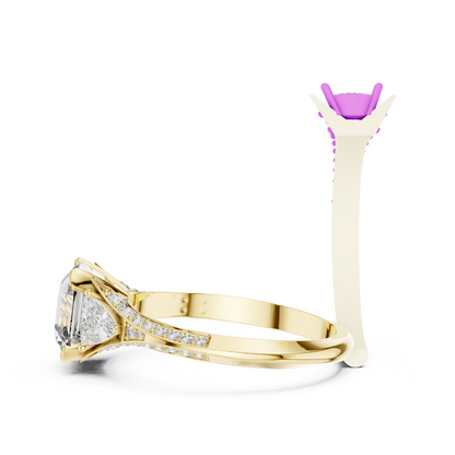 Asscher Trapeze Elegance Ring