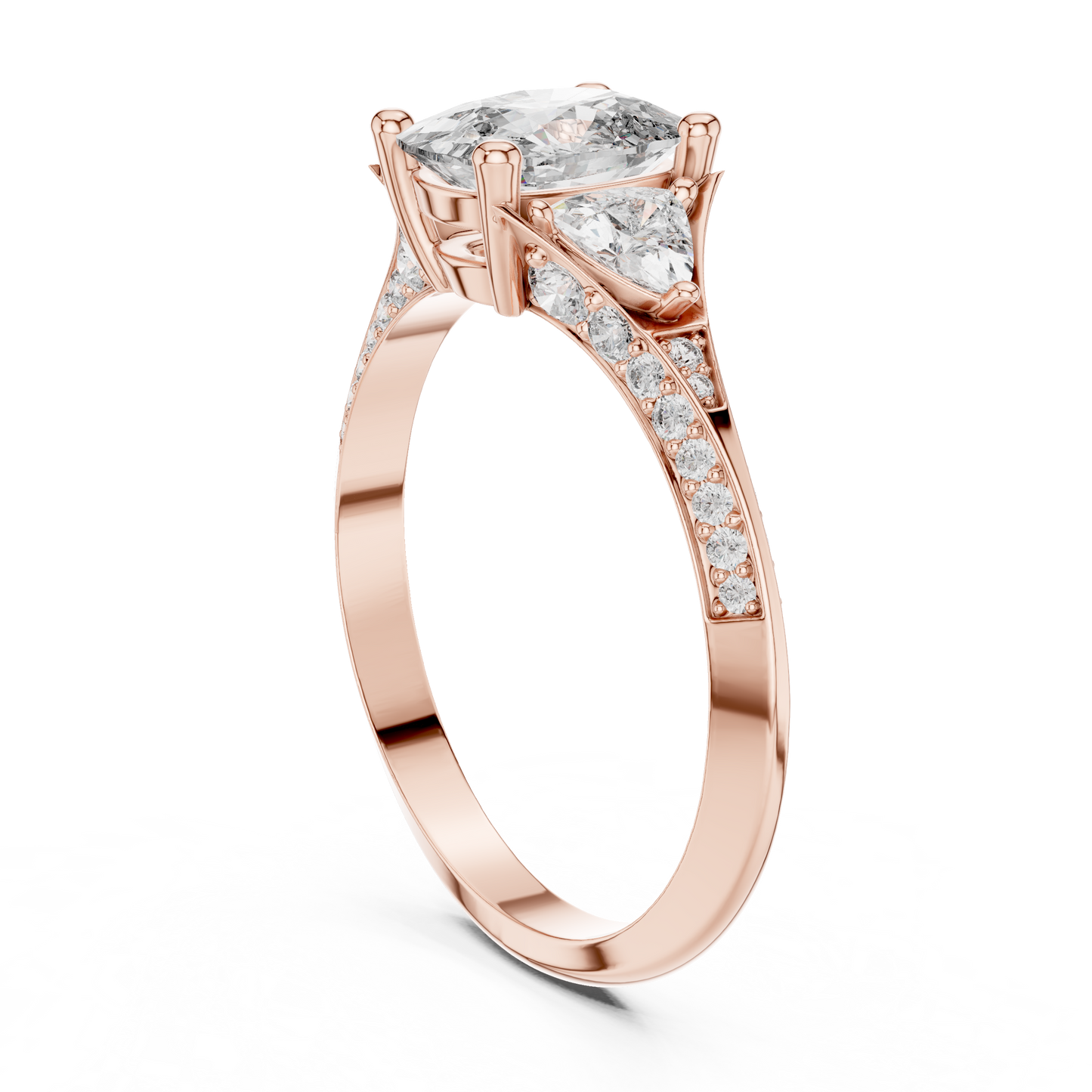Oval Trillion Harmony Ring