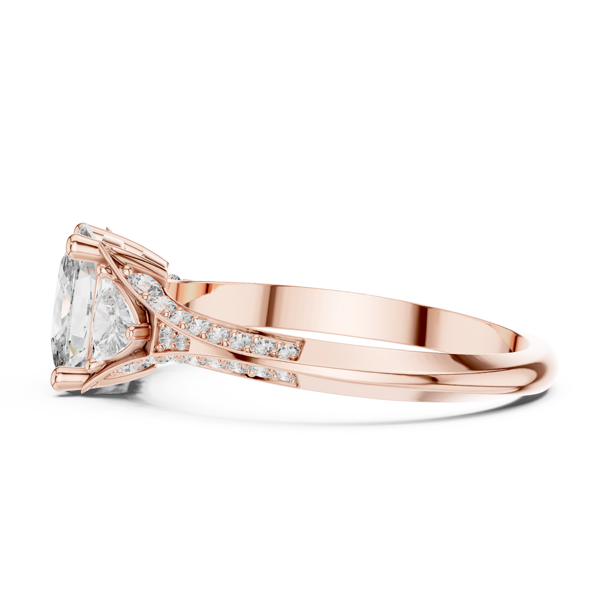 Oval Trillion Harmony Ring