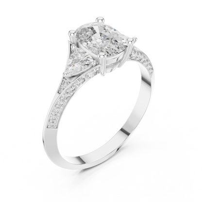 Oval Trillion Harmony Ring