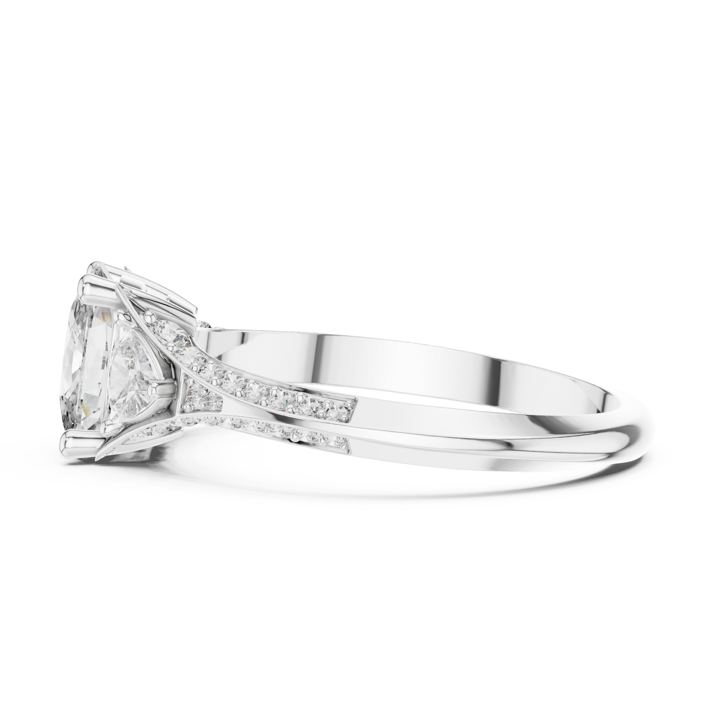 Oval Trillion Harmony Ring