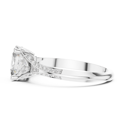Oval Trillion Harmony Ring