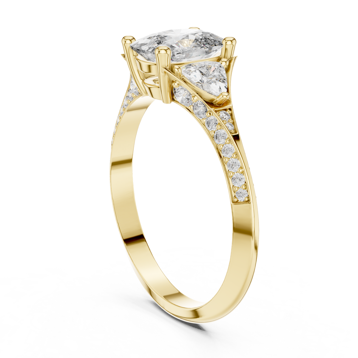 Oval Trillion Harmony Ring