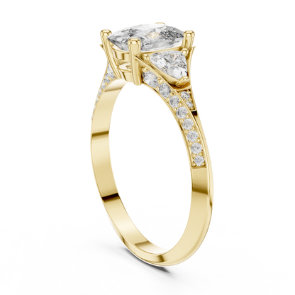 Oval Trillion Harmony Ring