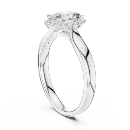 Oval Halo Elegance Ring