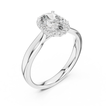 Oval Halo Elegance Ring