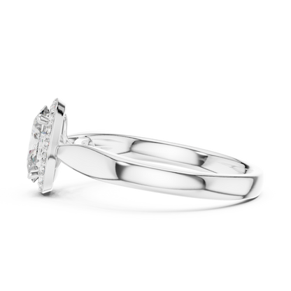 Oval Halo Elegance Ring