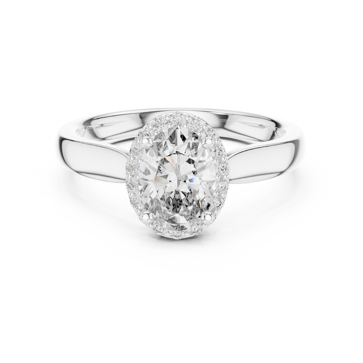 Oval Halo Elegance Ring