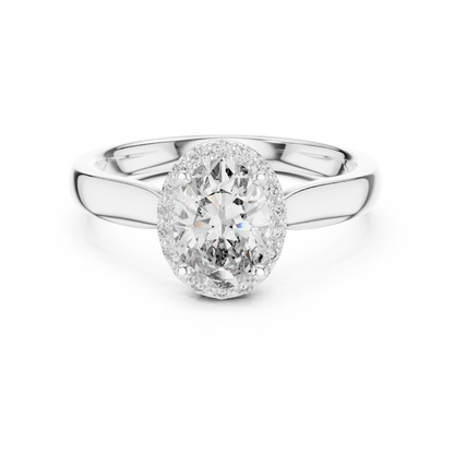 Oval Halo Elegance Ring