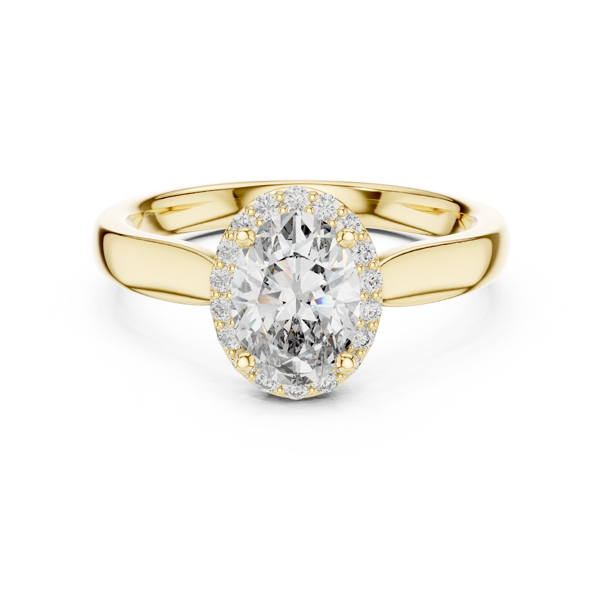 Oval Halo Elegance Ring