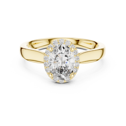 Oval Halo Elegance Ring