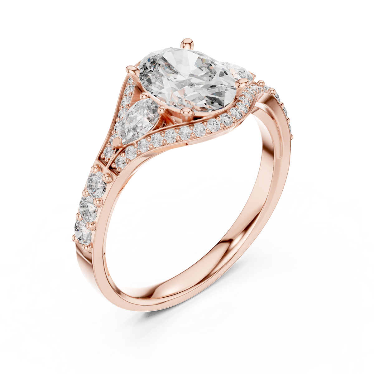 Oval Marquise Harmony Ring