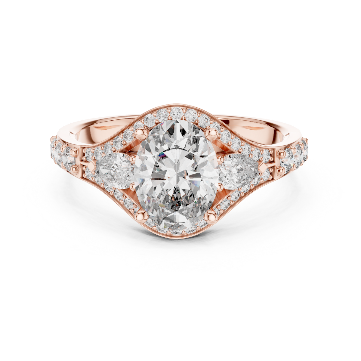 Oval Marquise Harmony Ring