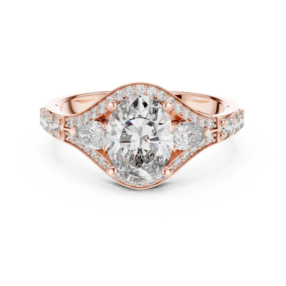 Oval Marquise Harmony Ring