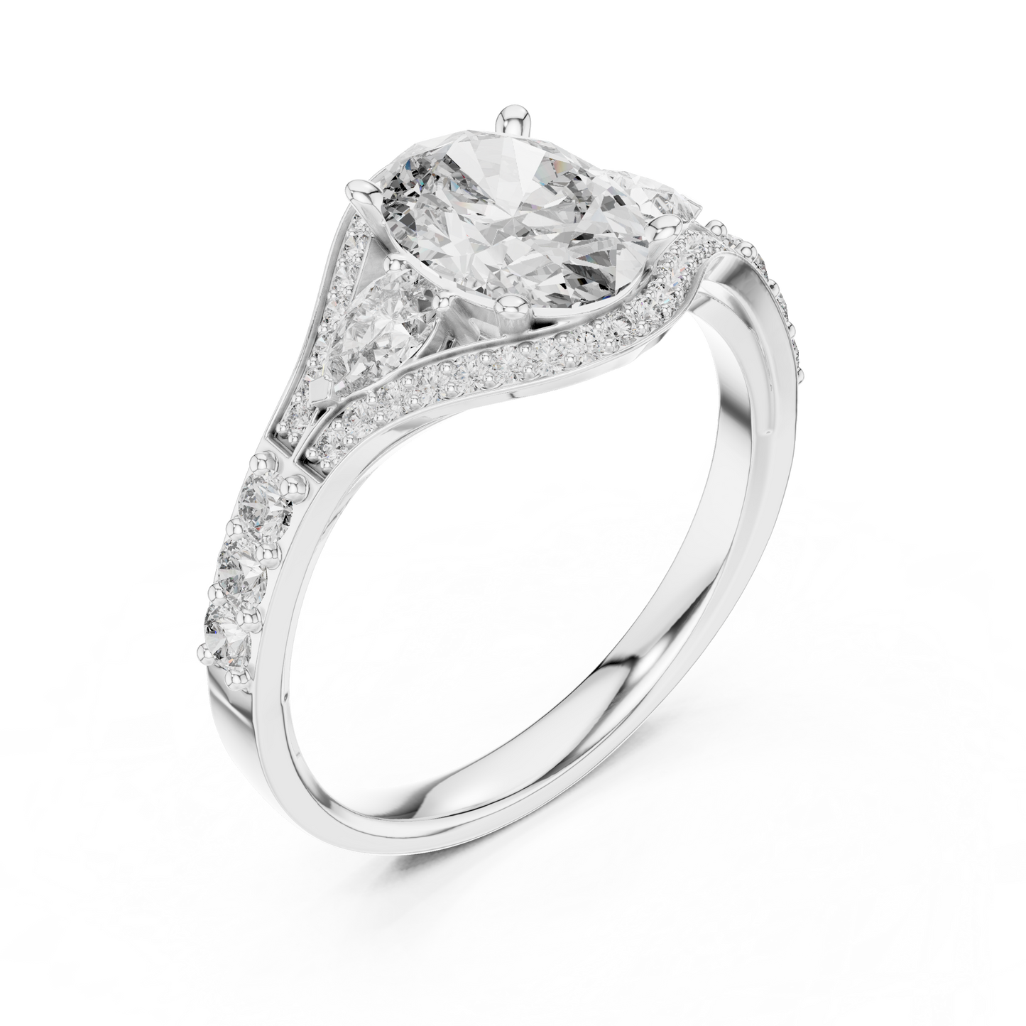 Oval Marquise Harmony Ring