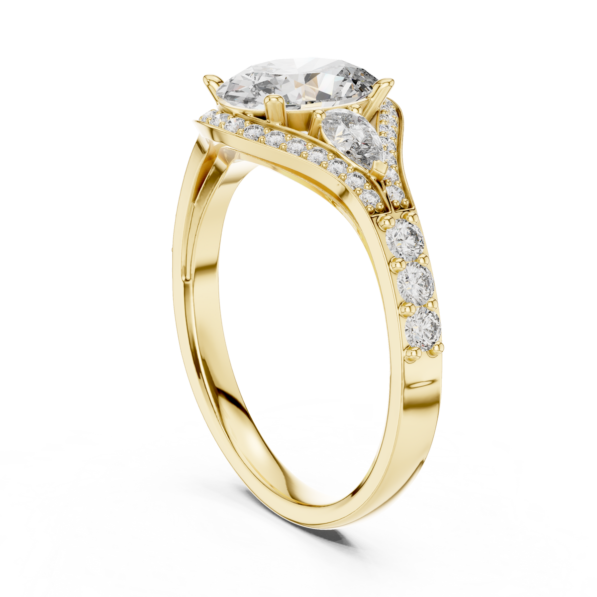 Oval Marquise Harmony Ring