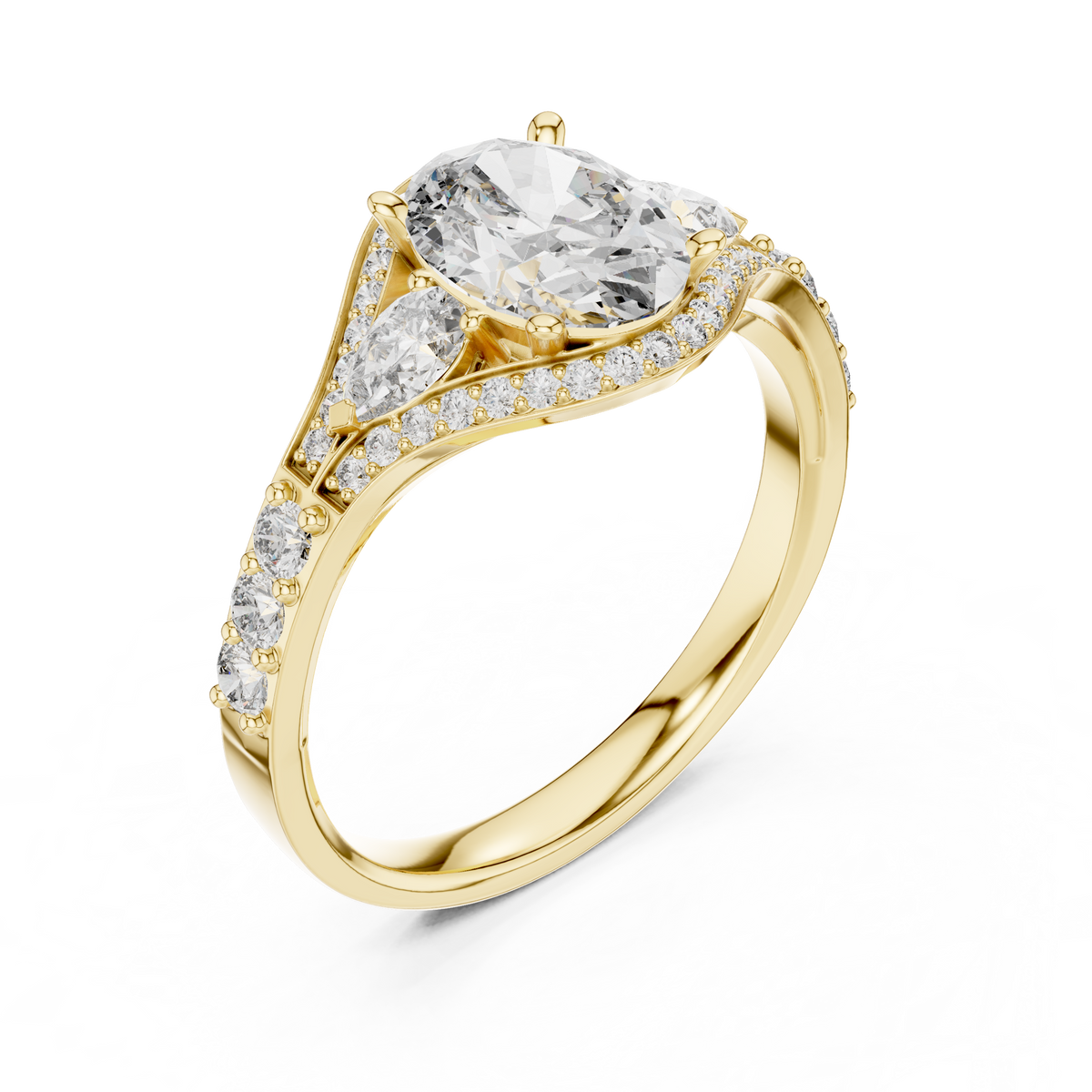 Oval Marquise Harmony Ring