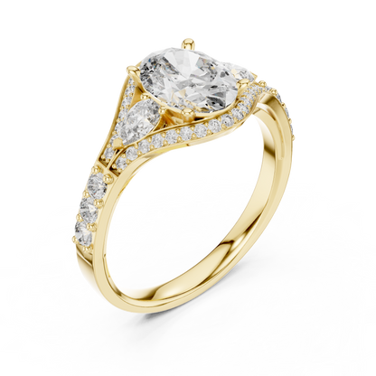 Oval Marquise Harmony Ring